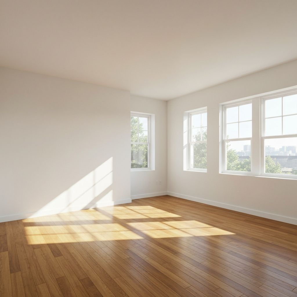 Empty room ready for moving